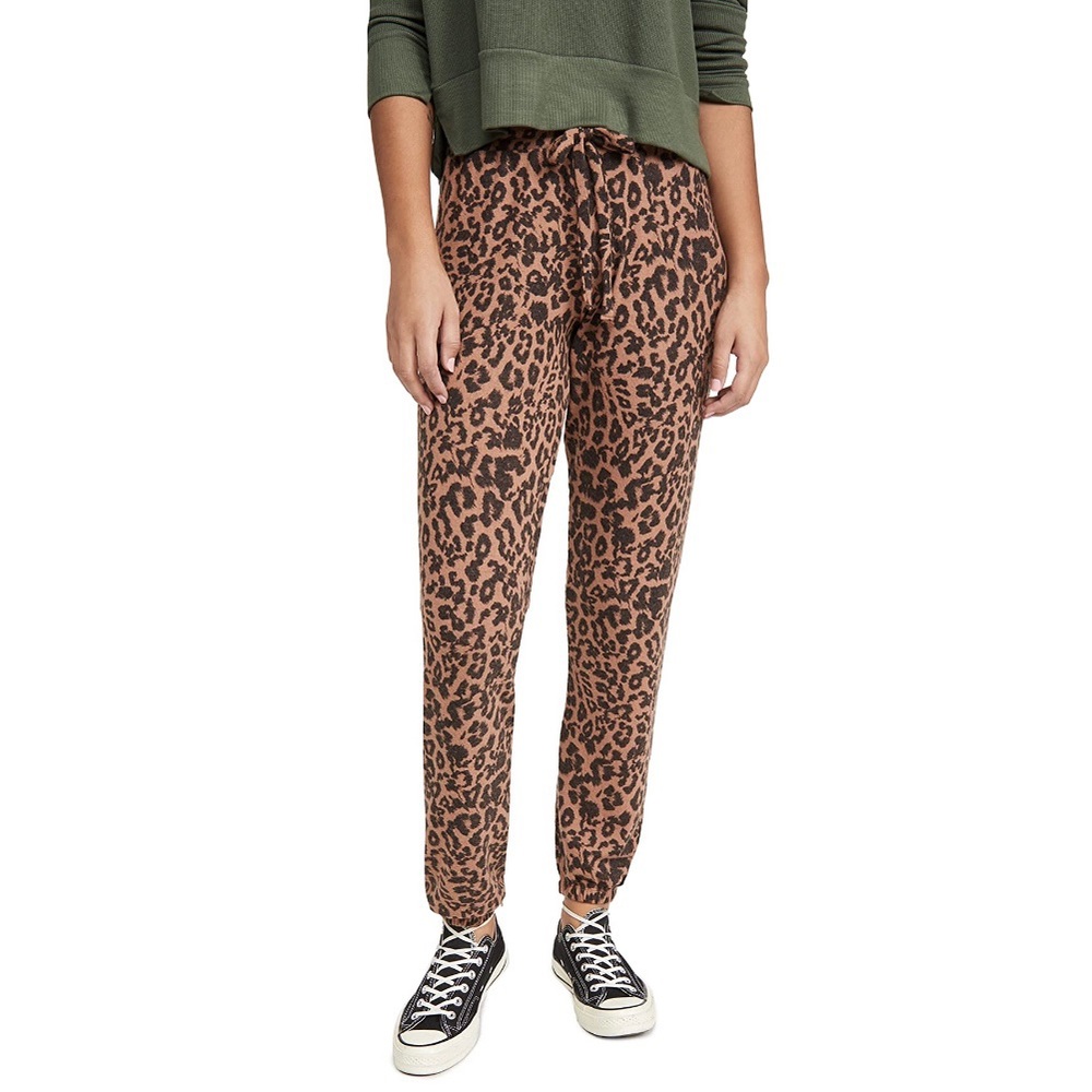 SOLD - LNA Brushed Leopard Joggers - NWT